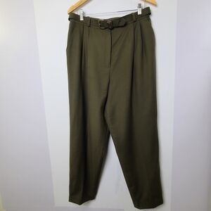 Via Moda by Paris 💯% wool Olive Green Trousers,sz 16